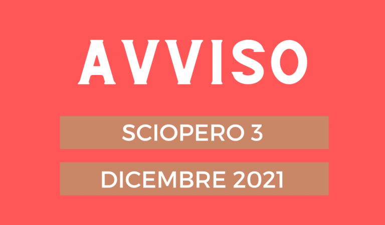 Linee Flegree sciopero 3 dicembre 2021