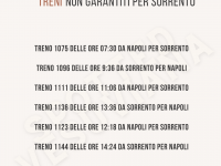 Treni circumvesuviana non garantiti per sorrento